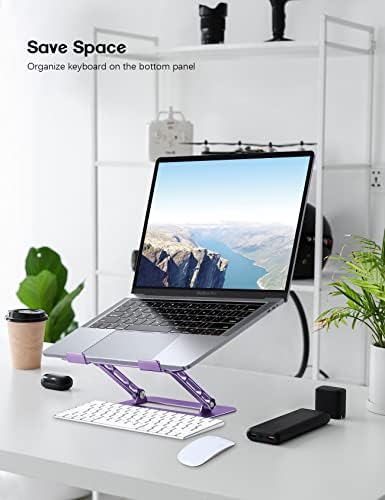מחשב מעמד מחשב נייד Aoviho - מחשב נייד שולחן מתכוונן - מחשב מחשב מחברת מתקפל מייצג עבור MacBook Air Pro HP