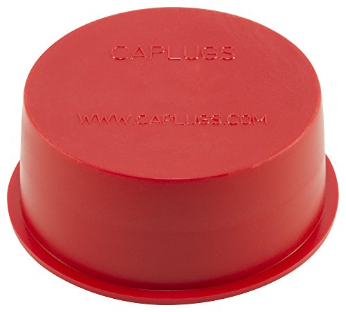 Caplugs ZTV6Q1 כובע ויניל מחודד פלסטיק ותקע. TV-6, PVC, CAP OD 0.434 מזהה תקע 0.556, אדום