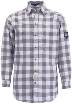 חולצות פרג בוקומל עמידות בפני להבה C NFPA2112 7.5OZ לחולצת ריתוך מעכבי אש לגברים