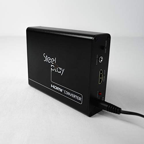 SteelPlay - ממיר וידאו Scart ל- HDMI, Scart ל- HDMI, תואם ל- NTSC / PAL / Secam עבור PS3, PS4, Blue Ray,