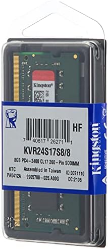 קינגסטון טכנולוגיה Valueram 8GB 2400MHz DDR4 ללא ECC CL17 SODIMM 1RX8