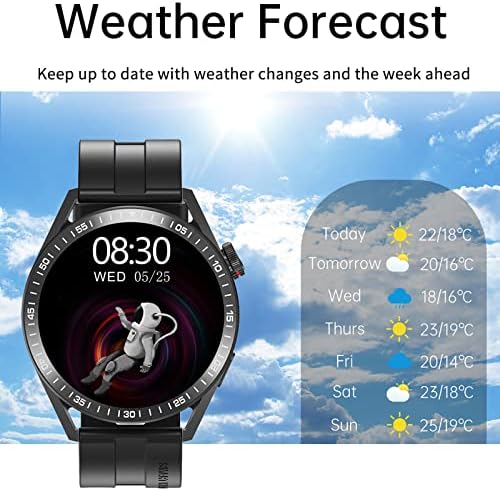 Qiopertar 2023 מסך עגול חדש שעון חכם שעון Bluetooth שיחת מידע דחף HE-A-RT R-A-TE B-L-O-OOD O-XY-G-EN