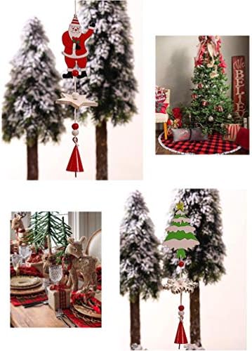 קישוטי לידה של הוליבנה 2 יחידות חג המולד פעמוני שלג איש שלג עץ חג המולד תליון תליון סנטה קישוט