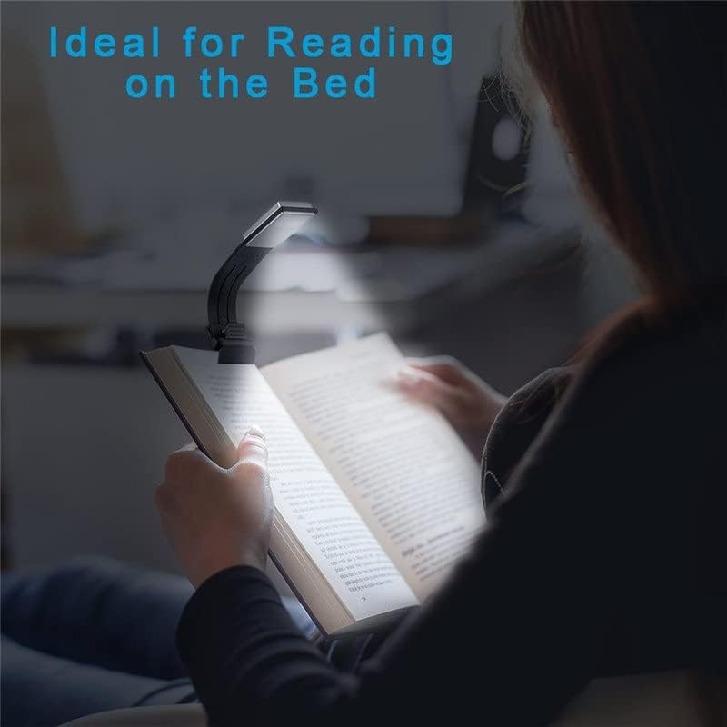 CTYDD LED נייד קריאה ספר אור עם קליפ גמיש הניתן לניתוק USB מנורה נטענת לקוראי ספר אלקטרוני של Kindle