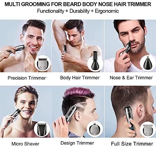 רנסלט שיער מכונת חיתוך גוזז רב תכליתי גוזם לגברים האף גוזם זקן שיער קוצץ מקצועי חשמלי שיער גילוח