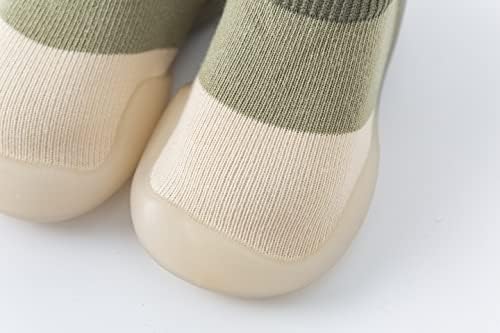 נעלי גרביים אלסטיות לתינוק פעוטות פעוט בנות בנות רכות סוליות מקורה נושם נושם נגד החלקה ראשונה