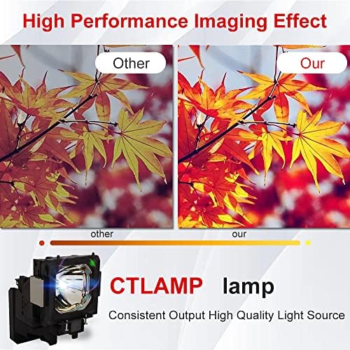 CTLAMP A+ איכות LC-SXG400 מקרן להחלפה נורת מנורת מקרן עם דיור תואם ל- EIKI LC-XG400