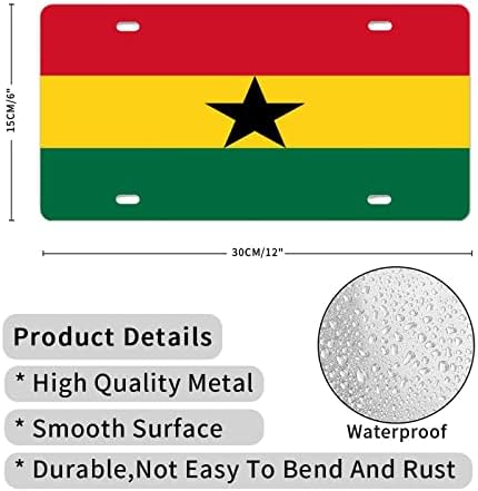 לוחית רישוי גאנה גאנה דגל לוחית רישוי מסגרת דגל לאומי פטריוט