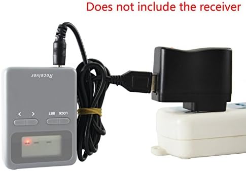 EXMAX® USB עד 3.5 ממ מחבר שקע חבית DC 5V מתאם מטען אספקת חשמל עבור משדר או מקלט WDT-99, אור
