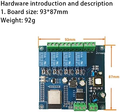 אספקת חשמל AC/DC ESP32 WIFI Bluetooth BLE מודול ממסר ארבעה כיוונים ESP32 לחדר לוח פיתוח