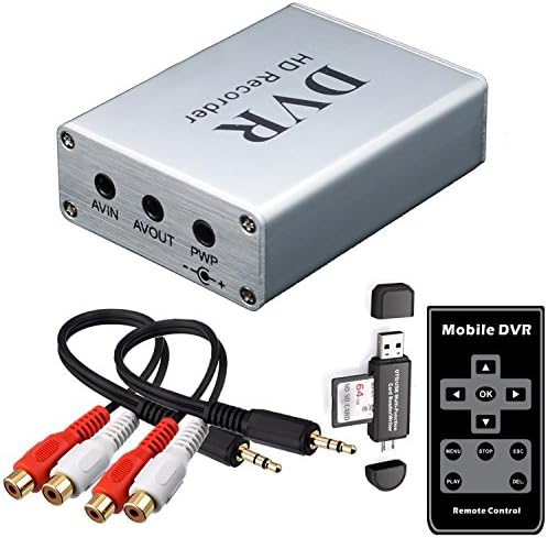 מצלמת רכב מיני DVR עם קורא כרטיסי SD, כרטיס SD כרטיס וידאו דיגיטלי בזמן אמת למצלמת FPV HI8