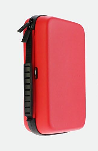 נאוויטק אדום כבד החובה מוקשח קשה מקרה / כיסוי עם רצועת יד תואם עם את אסוס פנ30 מיני מחשב