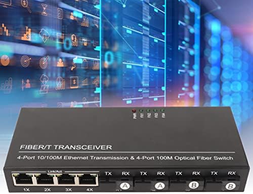 מתג סיבים של Vingvo SFP, 10 100 מ 'תקע ללא הפסד והפעל 8 מתג רשת Ethernet Selfating Self