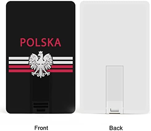 דגל פולני - Polska Eagle USB כונן פלאש בהתאמה אישית של כרטיס אשראי כונן זיכרון מקל מתנות מפתח USB