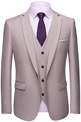 Mgnaie Mens 2 חליפות חתיכות קלאסיות התאמה אחת כפתור חליפות שמלת כפתור טוקסידו ז'קט בלייזר לחתונה