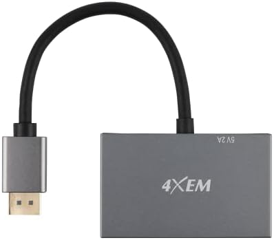 4xem- 3-port multi-monitor רכזת מתאם- תצוגה 1.4 עד 2 DisplayPort ו- 1 HDMI MST Hub, Triple Monitor
