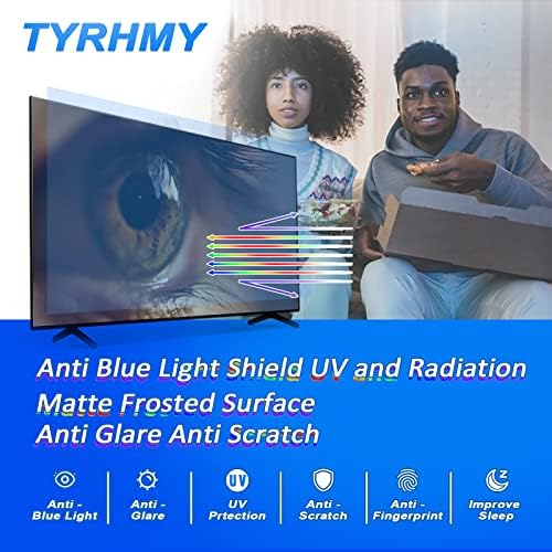 אנטי בוהק טלוויזיה מסך מגן עבור 75 אינץ, הוביל וכו', החוצה כחול אור, אנטי אולטרה סגול להקל על העין,