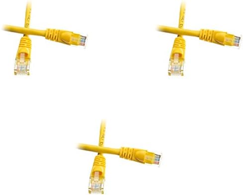 כבל תיקון Ethernet Cat5e, מגף נטול/מעוצב 3 רגל צהוב, CNE485350