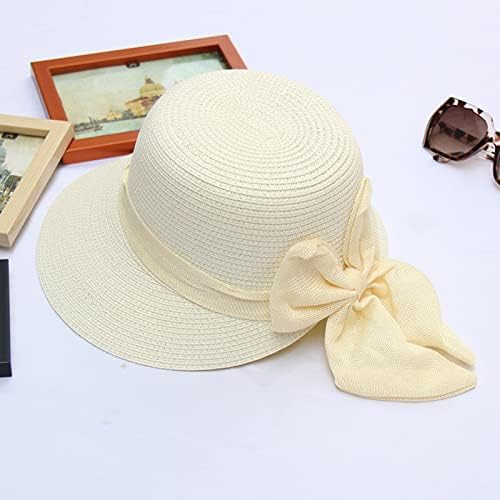 כובעי קש לנשים קיץ כובעי שמש קיץ לנשים רחבות בונגראס קש חוף ים כובע קטן בייסבול מתקפל