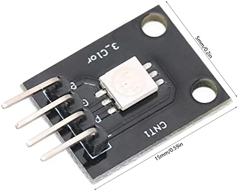 לוח ערכים אלקטרוני DIY, כונן קתודה נפוץ 25x15x5 ממ ABS מתכוונן 3 צבע מודול RGB PWM מודולטור עם נגן מגביל