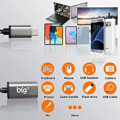 BIG-E USB C ל- USB 3.0 מתאם OTG נקבה התואם לשברולט שלך 2019 סילברדו עבור USB מלא ב- Go Thunderbolt 3 על מחבר
