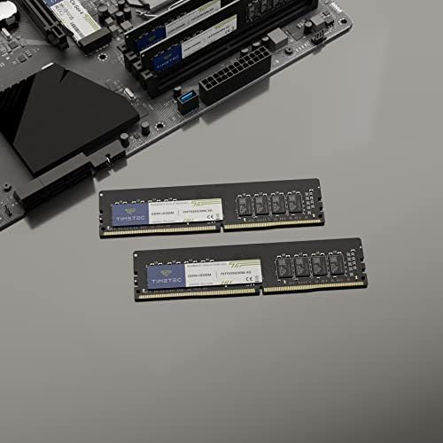 ערכת Timetec 16GB DDR4 2400MHz PC4-19200 ללא ECC ללא הפסקה 1.2V CL17 1RX8 דרגה יחידה 288 PIN UDIMM
