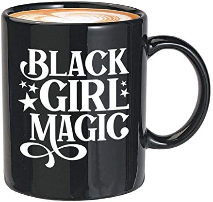 בועת חיבוקים שחור היסטוריה קפה ספל 11 עוז שחור-שחור ילדה קסם 2 - שחור ל1 ווס שחור אישה בלם פמיניסטית