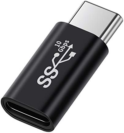 BOLS USB C מתאם זכר לזכר, USB C מלא, תומך בשיעור של 10 ג'יגה-ביט לשנייה, שמע ווידאו, מתאם טעינה מהירה
