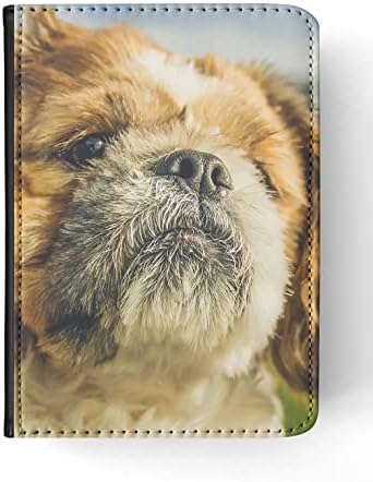 כלב כלב חמוד מקסים כלב כלב מס '5 כיסוי טאבלט פליפ עבור Apple iPad Mini
