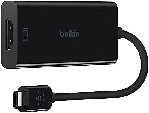 מתאם Belkin USB-C ל- HDMI, עובד עם Chromebook Certified, שחור