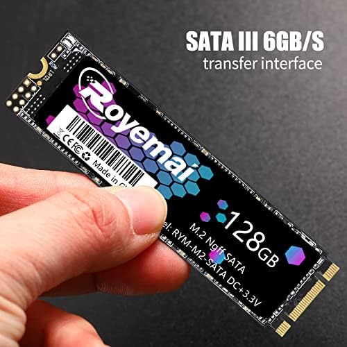 D Duomeiqi 128GB M.2 NGFF SATA SSD 2280 SATA III 6GB/S כונן מצב מוצק פנימי, 3D NAND TLC, 128GB SSD תואם