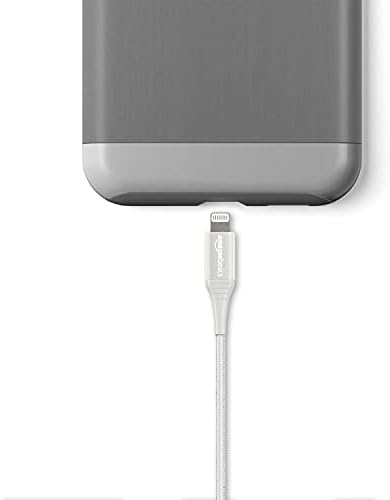 יסודות אמזון ניילון USB-C לכבל ברק, MFI מוסמך כבל טעינה עבור Apple iPhone 14 13 12 11 XS XS Pro,