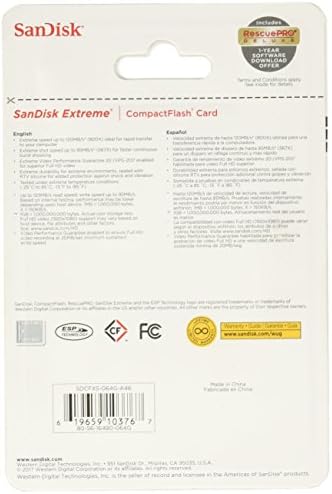 כרטיס זיכרון סנדיסק אקסטרים קומפקט פלאש - 64 ג ' יגה-בייט