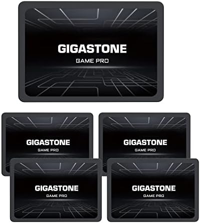Gigastone Game Pro 5-Pack 128GB SSD SATA III 6GB/S. תלת מימד NAND 2.5 כונן מצב מוצק פנימי, קרא עד