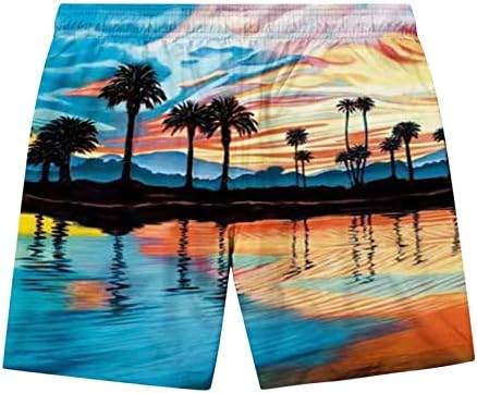 מכנסיים קצרים של סקיגול לגברים מכנסי חוף קיץ הוואי 2023 גזעי שחייה יבש מהיר מזדמן משרטט מכנסי