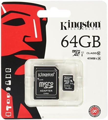 קינגסטון דיגיטלי 32 ג ' יגה-בייט מיקרו-דיסק 10-1 כרטיס זיכרון 30 מגהבייט / שניות עם מתאם