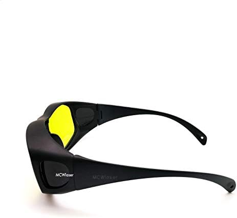 MCWLASER לייזר בטיחות משקפי משקפי משקפי משקפיים לשנים 190-440 ו- 780-900NM, 900-1100NM, 10600 ננומטר EP-17