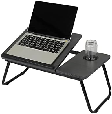 שולחן מחשב נייד TREXD שולחן מחשב פשוט עם מאוורר לספת מיטה מתקפל שולחן מחשב נייד מתכוונן על המיטה
