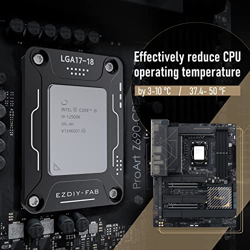 Ezdiy-Fab Intel 12 הדור ה -13 הדור LGA1700 אבזם, תיקון תיקון צלחות למעבד מכופף 13900K, התקנה קלה, הכוללת