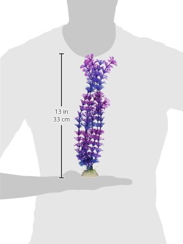 אקווריום דגי פלסטיק של ג'רדין ארוך עץ עץ ארז צמח, סגול
