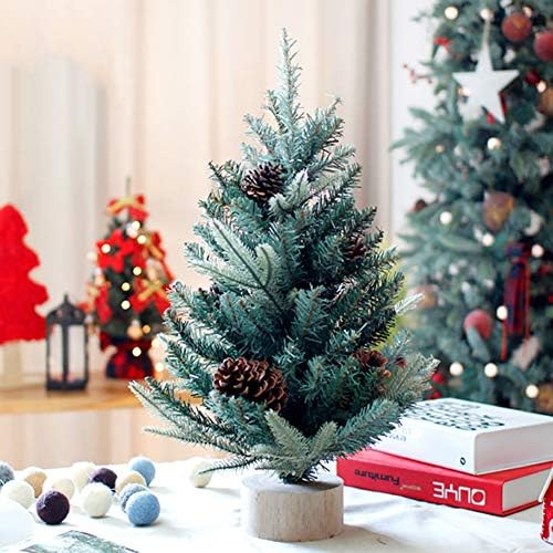 עץ חג המולד של שולחן השולחן, עם אורות אשוחית חג המולד מלאכותי עיצוב עץ אורן בעמדה לקישוט חג-ירוק 3ft