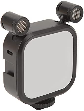 נורת וידאו בצבע מלא, נורת לד ניידת עם 2 מיקרופונים, מנורת פאנל ניתנת לעמעום קרי 95+ 2500-9000 קראט, אור