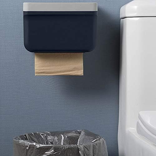קופסת רקמות קופסת רקמות, קופסת אחסון מחזיק נייר אטום למים, מחזיק גליל נייר רכוב על קיר, ציוד אמבטיה קישוט ביתי