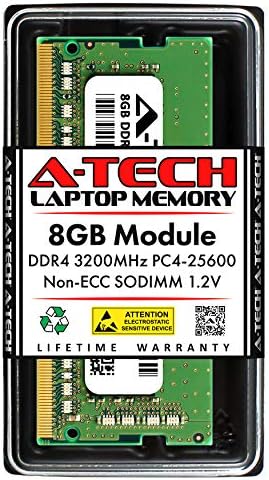 A-Tech 8GB זיכרון RAM עבור Dell Inspiron 15 5593-DDR4 3200MHz PC4-25600 שאינו ECC SODIMM בלתי-סוער 260