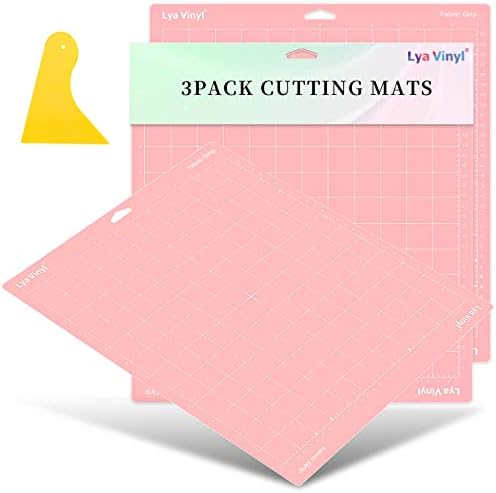מחצלות חיתוך FabricGrip עבור Cricut - Lya Vinyl 3 Packgrip Patchgrip חיתוך מחצלות 13x14 אינץ
