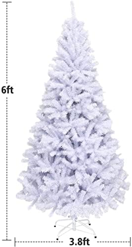 עץ חג מולד מלאכותי של השף הגנרי, טיפים לסניף PVC, עצות אורן חג המולד צירים עם בסיס מתכת יציב, הרכבה