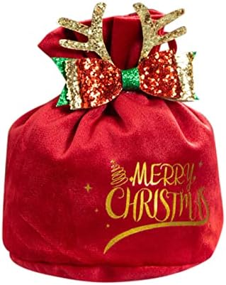 אופנה יצירתית ארנק מתנת חג המולד תיק אדום ירוק שרוך סוכריות תיק שרוך חג המולד מתנת שקיות לשימוש חוזר