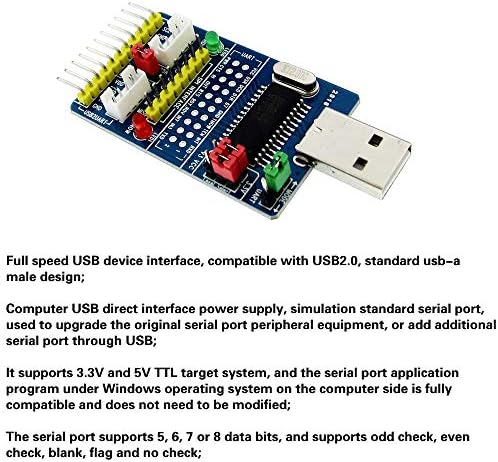 WSDMAVIS 1PCS CH341A USB ל- I2C IIC SPI ISP UART TTL מתאם סדרתי EPP/MEM ממיר מקביל מודול