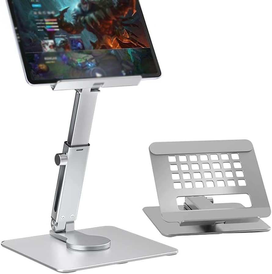 טאבלט טאבלט מעמד שולחן כתיבה 360 Riser 360 סיבוב רב-זווית מתכוונן מתקדם מחשב נייד טבלאות