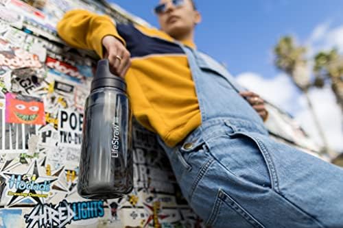 סדרת Lifestraw Go-בקבוק פילטר מים ללא BPA לנסיעות ושימוש יומיומי מסיר חיידקים, טפילים ומיקרו-פלסטיקה,